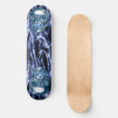 Skateboard für Blue Chrome Skulls (Vorderseite)