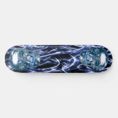 Skateboard für Blue Chrome Skulls (Horizontal)