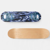 Skateboard für Blue Chrome Skulls (Horizontal)