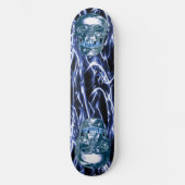 Skateboard für Blue Chrome Skulls (Vorderseite)