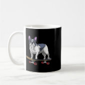 Skateboard für Bulldoggen Kaffeetasse (Links)