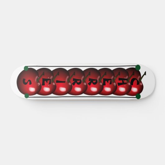 Skateboard für Coole Kirschen (Horizontal)