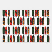 Skateboard für coole Skater Geschenkpapier Set (Vorderseite 3)