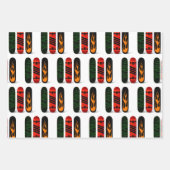 Skateboard für coole Skater Geschenkpapier Set (Vorderseite)