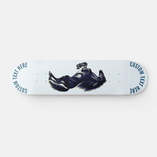 Skateboard für das aufrechte Schwarze Pferd - Ihr  (Horizontal)