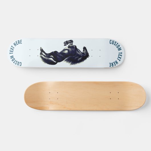 Skateboard für das aufrechte Schwarze Pferd - Ihr  (Horizontal)