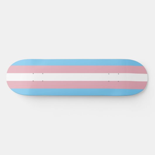 Skateboard für das Trans-Pride-Flag (Horizontal)