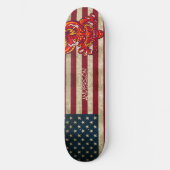 Skateboard für den personalisierten amerikanischen (Vorderseite)