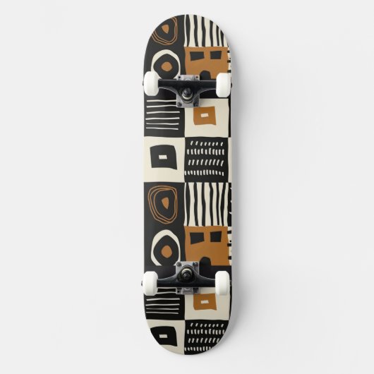 Skateboard für die Abstrakte afrikanische Kultur (Vorderseite)