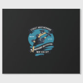 Skateboard für die Nachbarschaft Geschenkpapier (Flach)