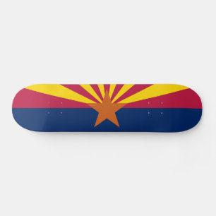 Skateboard für die Staatsflagge von Arizona
