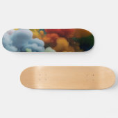 Skateboard für farbenfrohe Wolken (Horizontal)