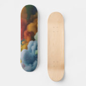 Skateboard für farbenfrohe Wolken (Vorderseite)