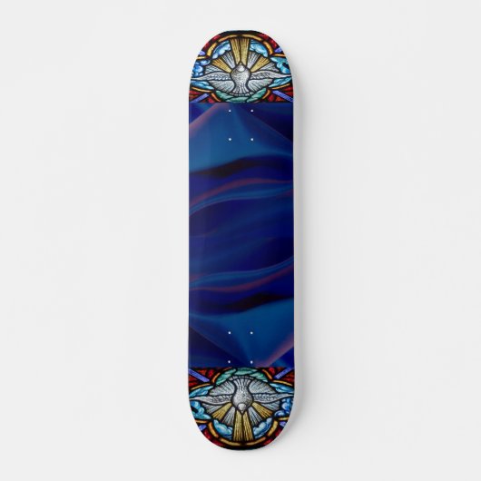 Skateboard für festgehaltenes Glasfenster (Vorne)