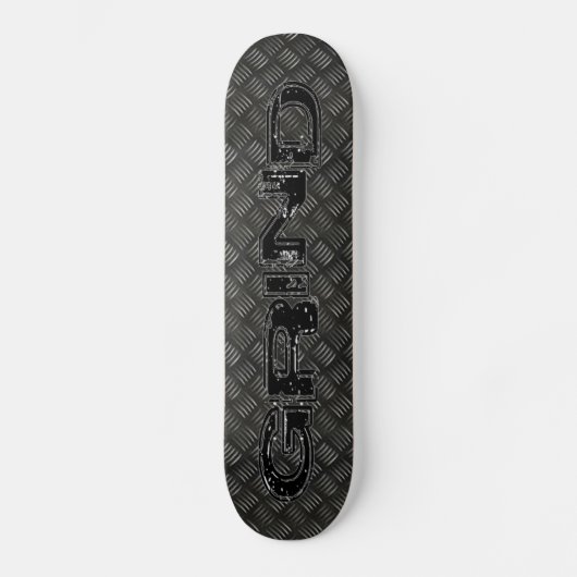 Skateboard für Flachmetall (Vorderseite)