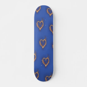 Skateboard für flammende Herzen