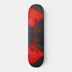 Skateboard für gestrichenes Herz