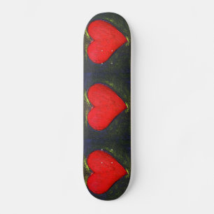 Skateboard für gestrichenes Herz