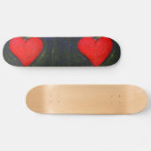 Skateboard für gestrichenes Herz (Horizontal)