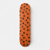 Skateboard für graue Halloween-Spinnen (Vorne)
