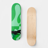 Skateboard für grüne Silhouette (Vorderseite)