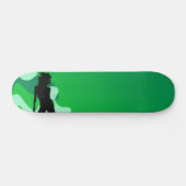 Skateboard für grüne Silhouette (Horizontal)