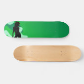 Skateboard für grüne Silhouette (Horizontal)