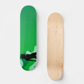 Skateboard für grüne Silhouette (Vorderseite)