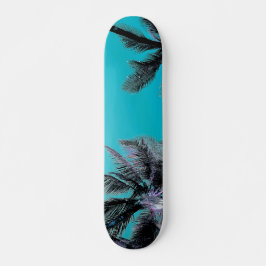 Skateboard für hawaiianische Palmen, blau