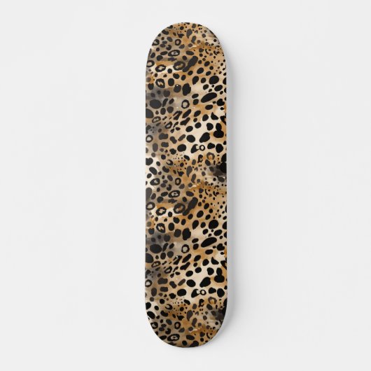 Skateboard für Leopard Spot Skin Print (Vorne)
