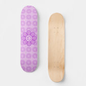 Skateboard für lila Blume (Vorderseite)
