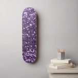 Skateboard für lila Glitzer<br><div class="desc">Erstellen Sie Ihre eigene Skateboard mit Ihren eigenen Bildern und Texten.</div>