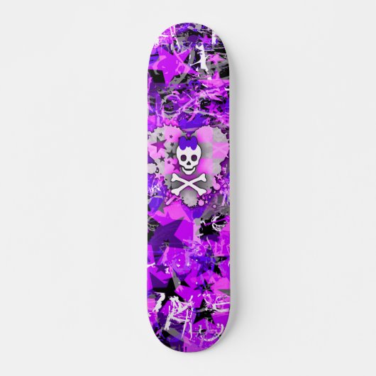 Skateboard für lila Prinzessin (Vorne)