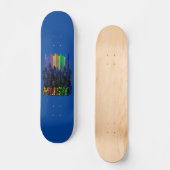 Skateboard für Musikdesign (Vorderseite)