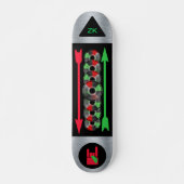 Skateboard für personalisierbare Metallmusik (Vorne)