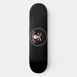 Skateboard für personalisierte Piratenflagge