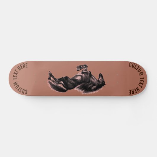 Skateboard für Pferde mit Personalisiertem Benutze (Horizontal)