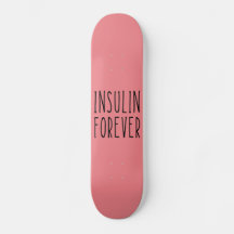 Skateboard für rosa Diabetes