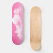 Skateboard für rosa Himmel und Wolken (Vorderseite)