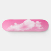 Skateboard für rosa Himmel und Wolken (Horizontal)