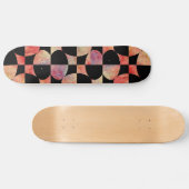 Skateboard für rosa Marmordesign (Horizontal)