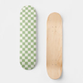 Skateboard für Sage- und Crememuster überprüft (Vorderseite)