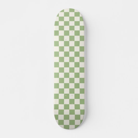 Skateboard für Sage- und Crememuster überprüft (Vorne)