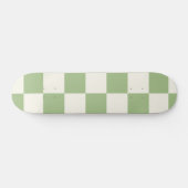 Skateboard für Sage- und Crememuster überprüft (Horizontal)