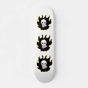 Skateboard für Schädelflame