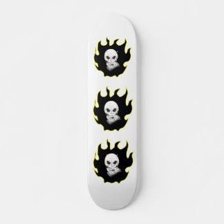 Skateboard für Schädelflame