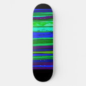 Skateboard für Schwarz, Grün und Blau (Vorderseite)