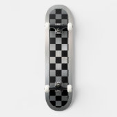 Skateboard für Shiny Metal Schachbrett (Vorderseite)