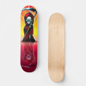 Skateboard für Skull-Reflektion (Vorderseite)