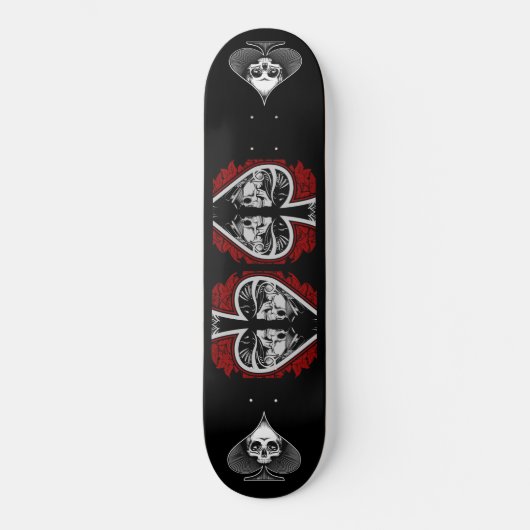 Skateboard für Skull-Spades (Vorderseite)
